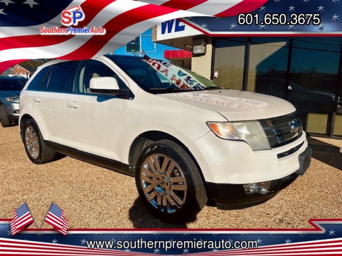 2010 WHITE FORD EDGE LIMITED (2FMDK3KC7AB) , located at 922 W. Beacon St., Philadelphia, MS, 39350, (601) 650-3675, 32.770447, -89.127151 - Photo#0